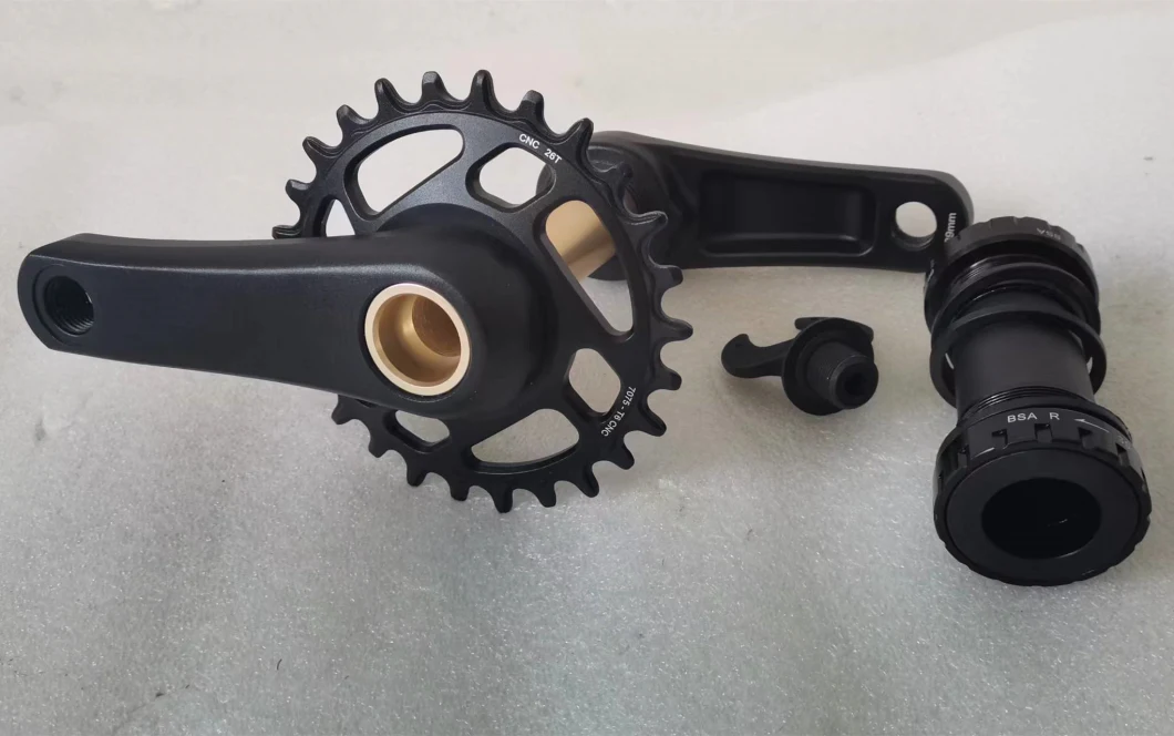 Kids Bicycle Integrated Hollow Crankset 89mm Shaft 26t Narrow-Wide Chainring