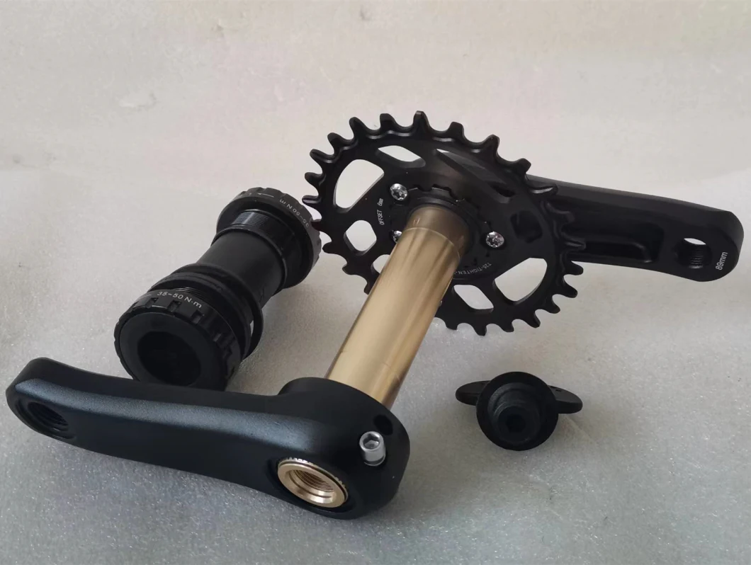 Kids Bicycle Integrated Hollow Crankset 89mm Shaft 26t Narrow-Wide Chainring