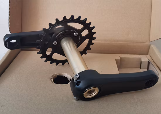 Guarnitura cava integrata per biciclette da bambino, albero da 89 mm, 26 denti, corona stretta e larga